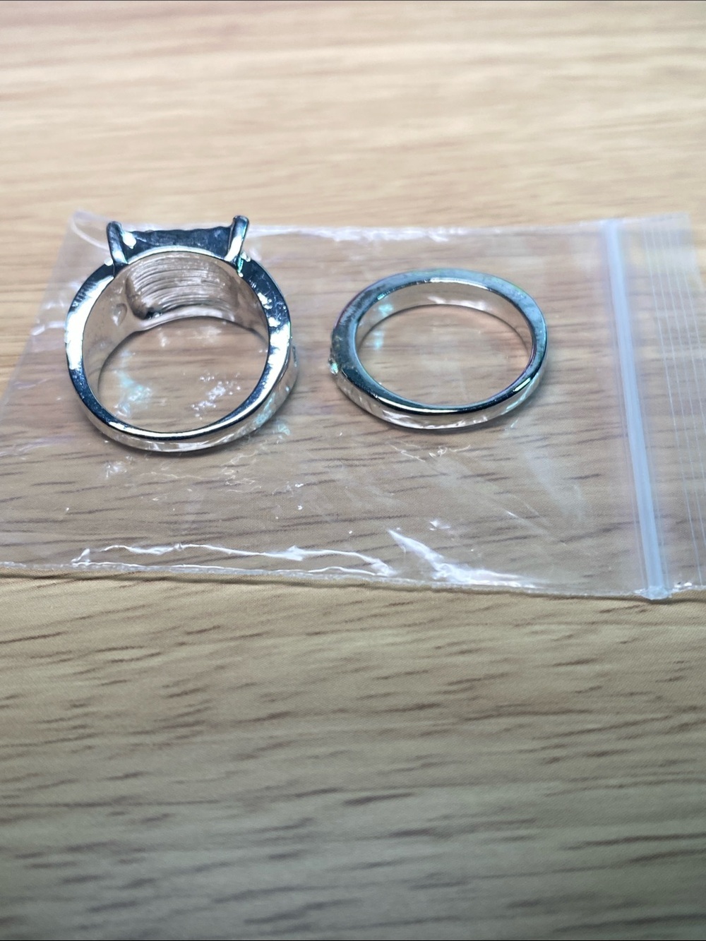 Women's Silver and Peach Flower Fashion Rings - Multi-Pack - Picture 4 of 10